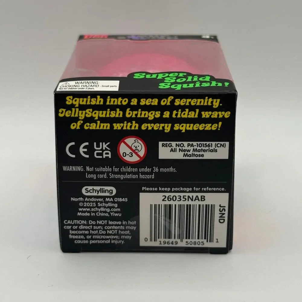 Schylling - NeeDoh Jelly Squish: Pink *AUTHENTIC* Sensory Squeeze Fidget Toy